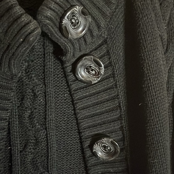 Long Vintage Cardigan Button And Belt Large - Picture 2 of 4